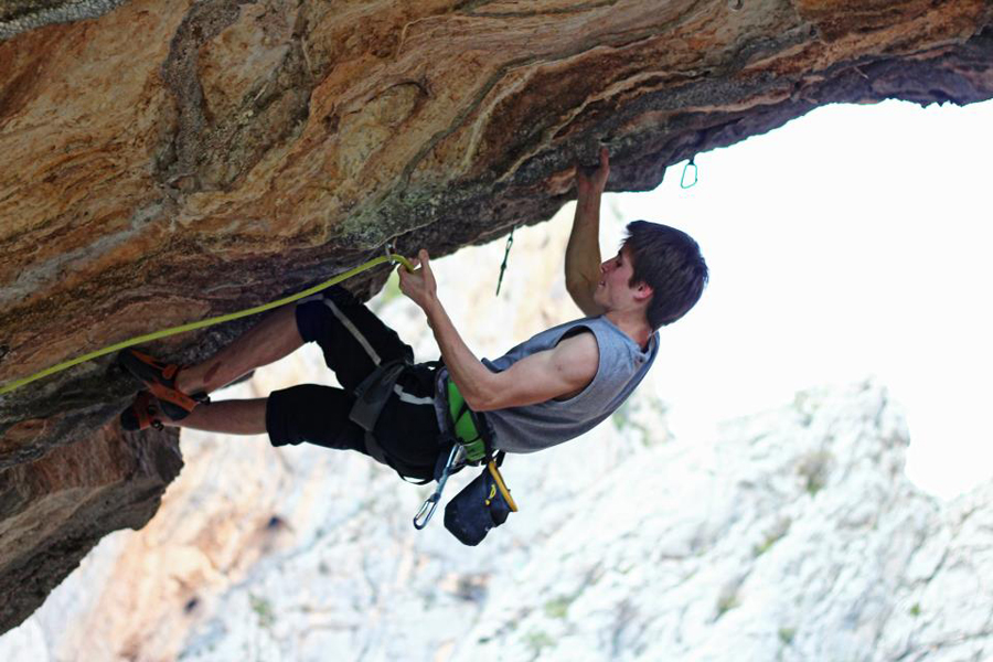 Mrakan (8a), Paklenica - tijekom fleš uspona / Foto:Kivela