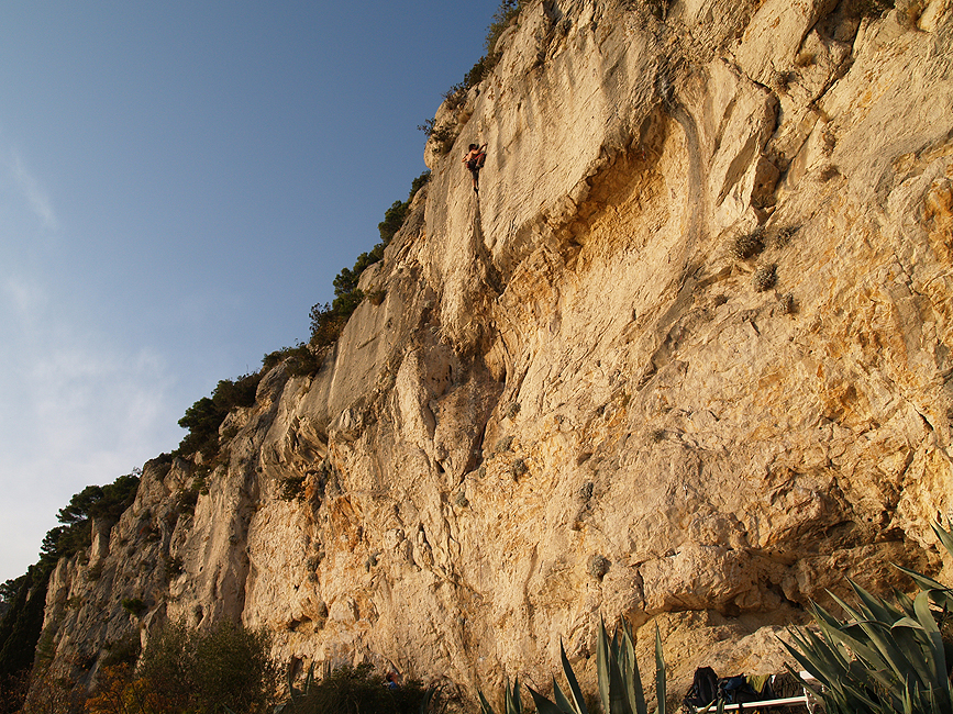 Hrvoje Lacić Lacan u klasiku svih klasika - Marulianus (7c/c+)! / Foto: Joke Božić